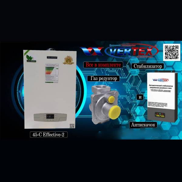 Vertex L1PB 45-C Effective-2. Wall-mounted gas heating boiler