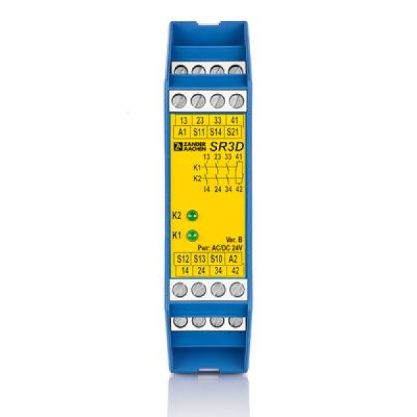 Rele SR3D XAVFSIZLIK ID-NR;472272 AC/DC 24V EN60204-1 AC-15 3A