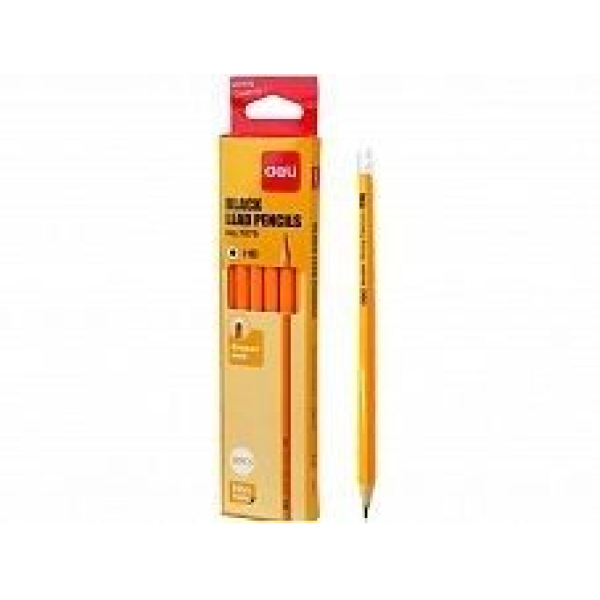 DELI pencil, HB, with eraser