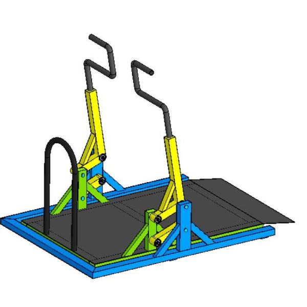 Outdoor exercise equipment for wheelchair users