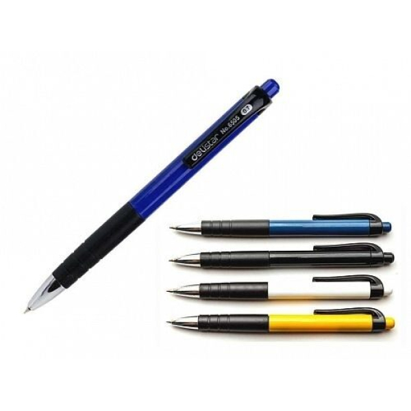 DELI ballpoint pen automatic, 0.7 mm, blue