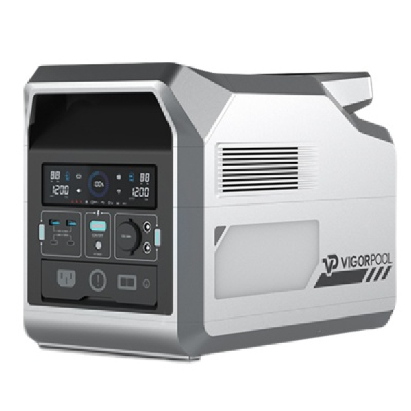 VigorPool 1200w - Источник резервного питания с возможностью заряда от сети и солнечных панелей