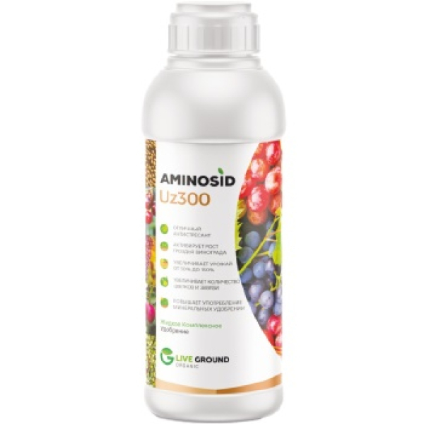AMINOSID Uz300 - Питательные вещества для растений, регуляторы и стимуляторы роста растений. Применяется на стадиях бутонизации, начало цветения, после окончания цветения, стадия налива и кущения