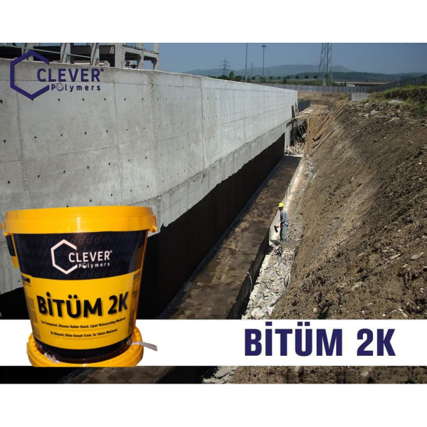 Clever Polymers BITUM 2K Жидкая резина мембрана битумно-каучуковая Гидроизоляция