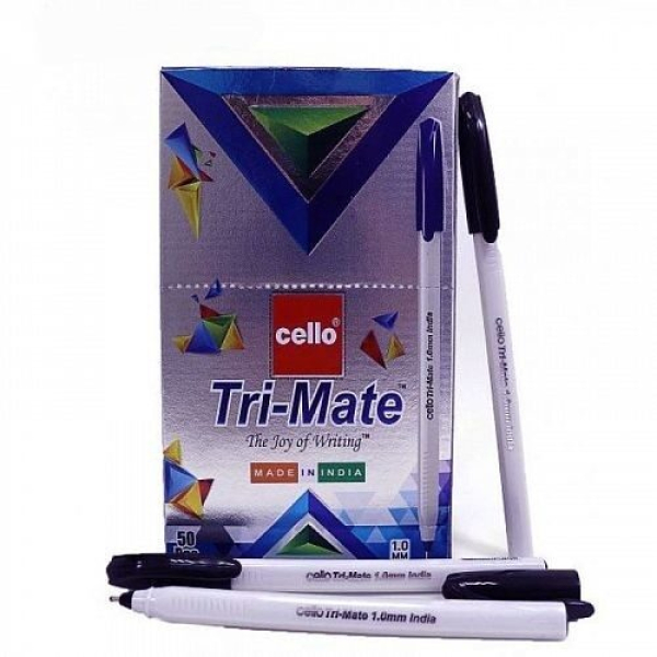 Ручка шариковая CELLO "TRI-Mate" 1 мм, черная