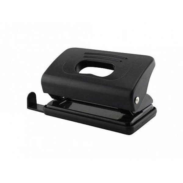 Дырокол OfficeSpace, до 10 листов, пластиковый, с линейкой