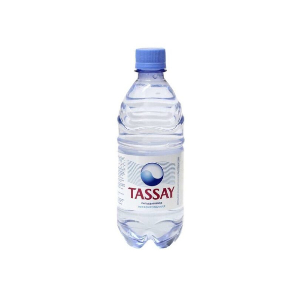 Вода минеральная не газированная Tassay, 0,5 литра.