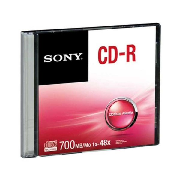 CD-RW SONY 700 MB，1 张。
