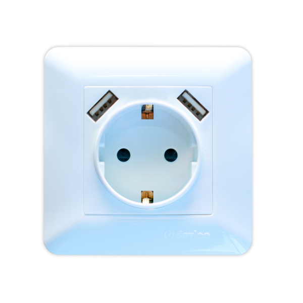 USB portli tuproqli rozetka