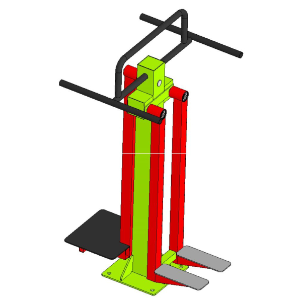 Outdoor exercise equipment for stretching, warming up and warming up exercises