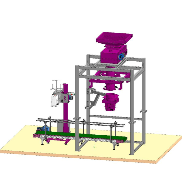 Universal packaging complex (into bags and BIG-BAGS). Complexes for filling and packaging