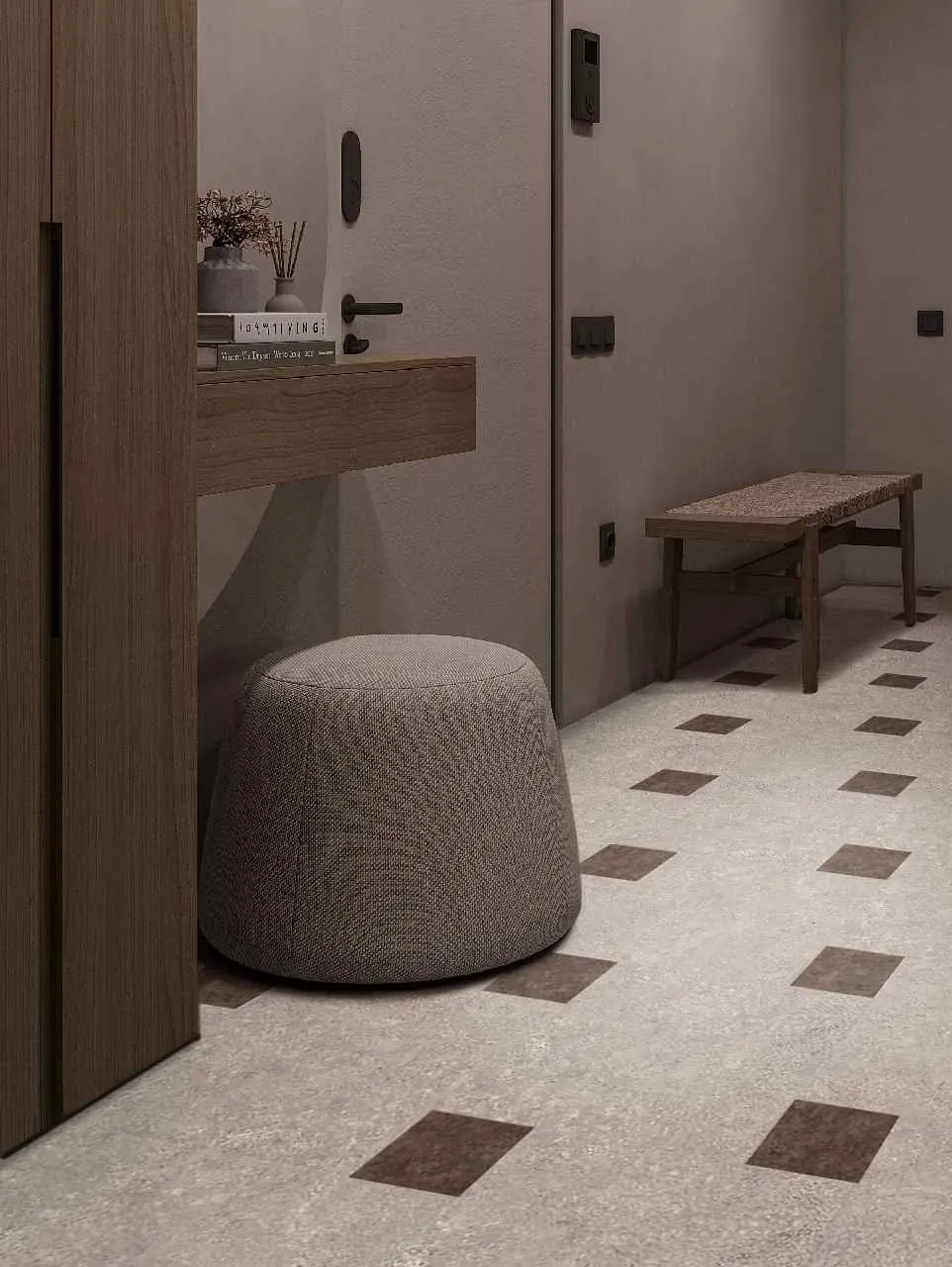 Modular floor covering ELEGANT Vinyl SV 914, 4 *914.4 mm t 2 mm