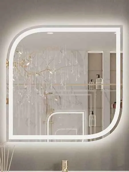 带加热器的智能镜子 125x107B，60x80 厘米