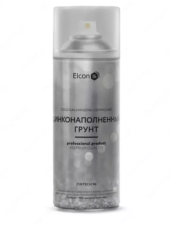 Rux bilan to'ldirilgan primer-emal Zintech Alume, kumush, 520 ml, aerozol