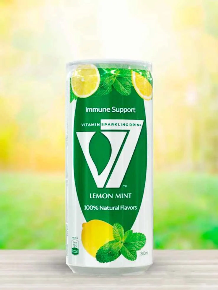V7柠檬薄荷250ml(罐装)