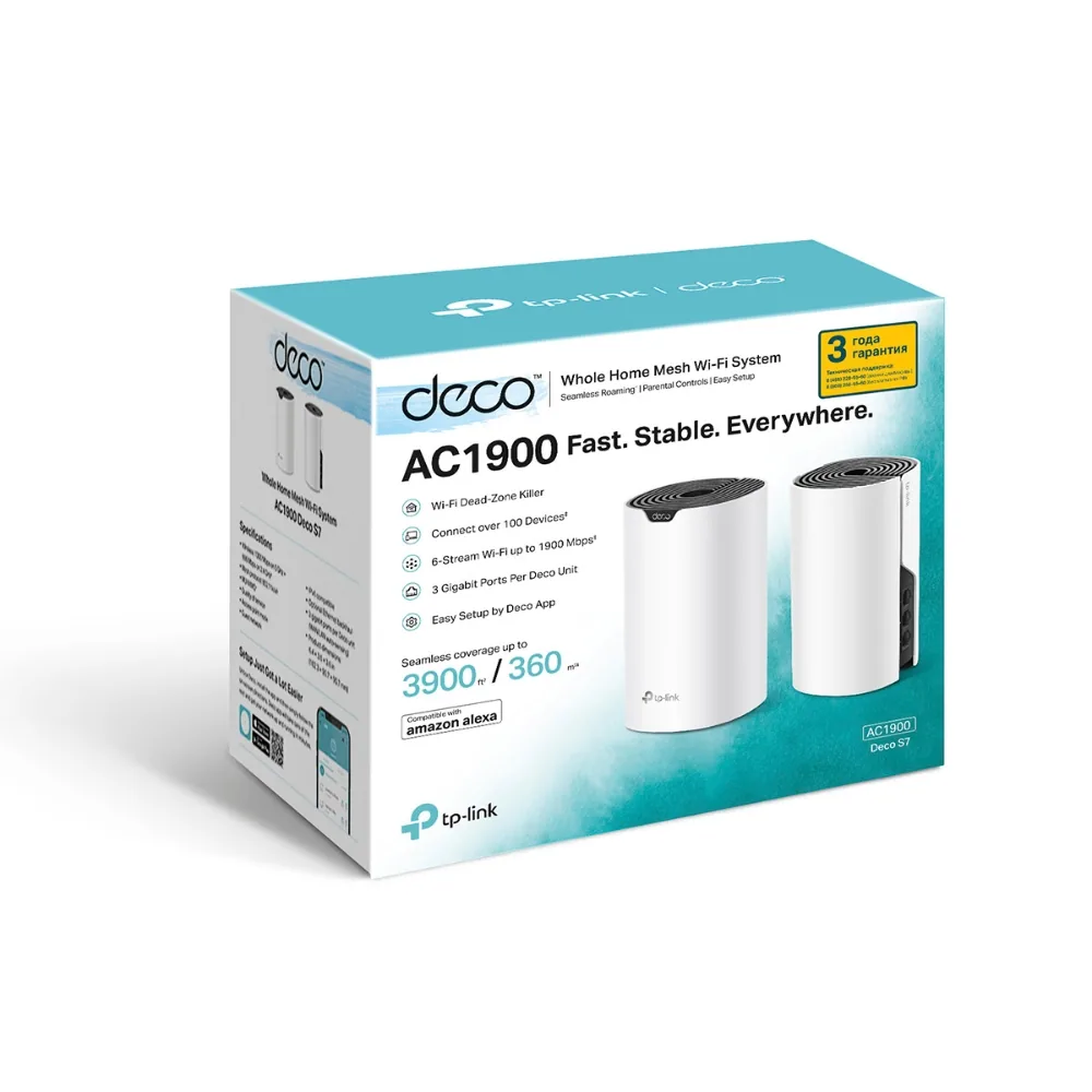 Wi-Fi router TP-Link Deco S7(2-pack) AC1900 — photo 4