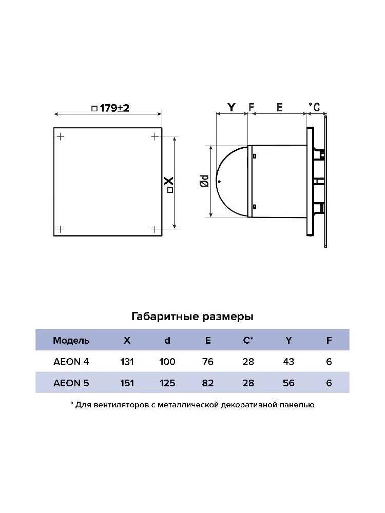 Aeon 5C Turbo D125 egzoz ventilyatori Diciti nazorat valfi bilan — rasm 4
