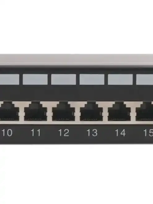 Коммутационная панель Pixietech, 19" неэкранированная, 1U, 24 порта, cat.5e