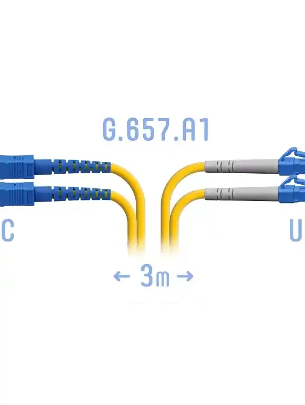 光纤跳线 LC/UPC-SC/UPC 单模双工,3 米