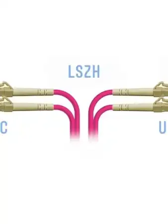 Патчкорд оптический LC/UPC MM OM4 Duplex, 1,5 м