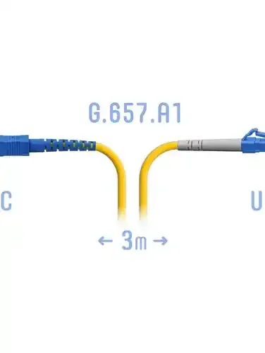 光纤跳线 LC/UPC-SC/UPC SM，3 米