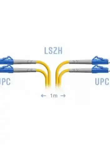 Патчкорд оптический LC/UPC SM Duplex, 1 м