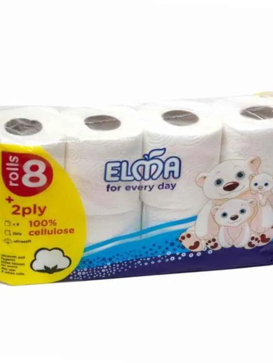 Elma Panda Econom toilet paper (in plastic packaging, 8 rolls)