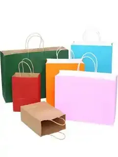 Paper gift bag 340×240×90 mm, assorted (1 piece)