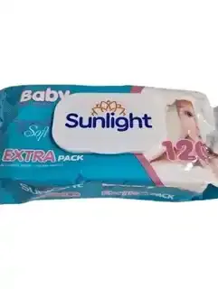 Sunlight Soft Baby Wet Wipes (Flow Pack, 120 pcs)