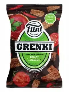 FLINT rye croutons with spicy dried tomato flavor, 60 g (flow pack)