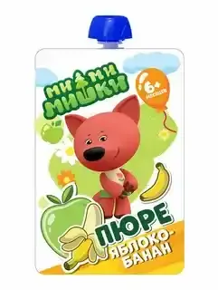 Baby puree MIMISHKI apple-banana (Doy-pack, 90 g)