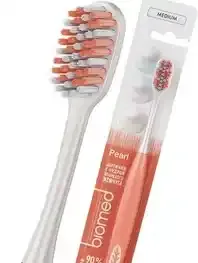 BIOMED 中等硬度牙刷 白色珍珠色（吸塑包装，1支）