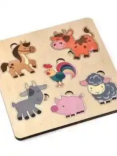 动物拼图玩具,木板材质(OPP包装,1个)