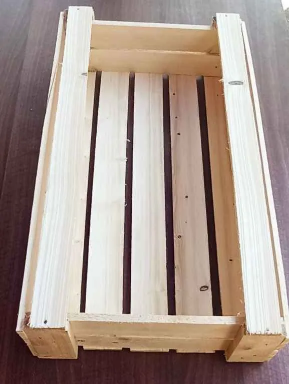 Wooden shipping crate