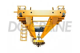 Overhead crane with magnet, lifting capacity up to 50 tons — photo 2