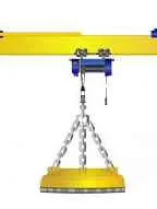 Overhead crane with magnet, lifting capacity up to 50 tons