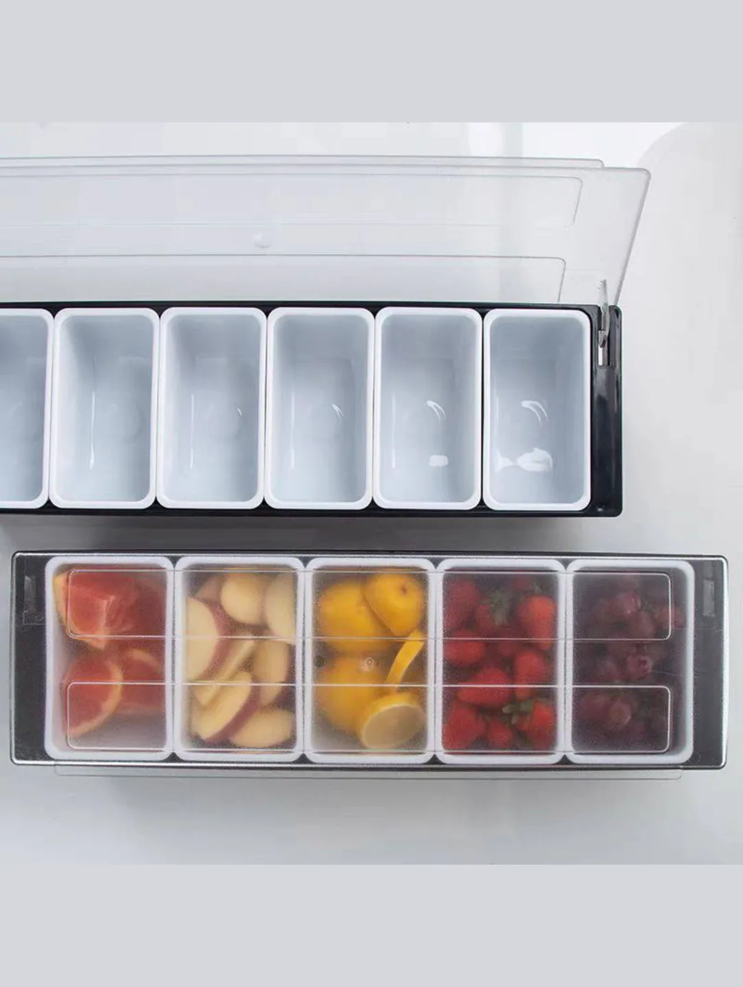 带盖冰箱食物收纳盒,多格储物容器