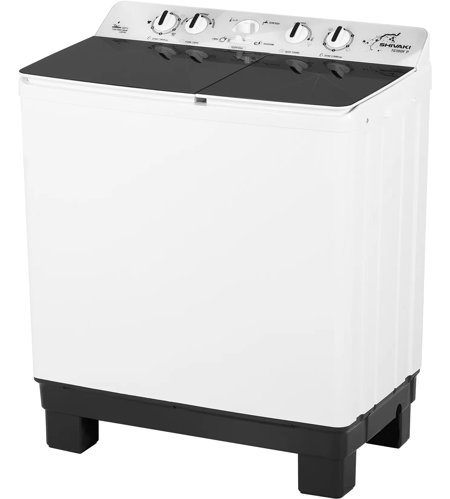 Semi-automatic washing machine Shivaki TG100FP 10 kg 6 kg 15 min — photo 2