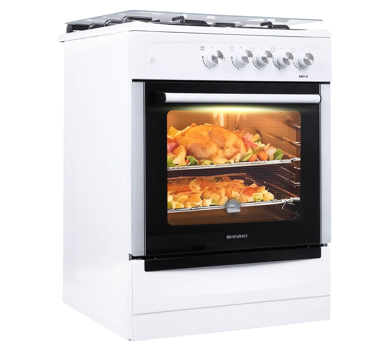 Kitchen stove Shivaki 6401-G Gas with gas oven — photo 2