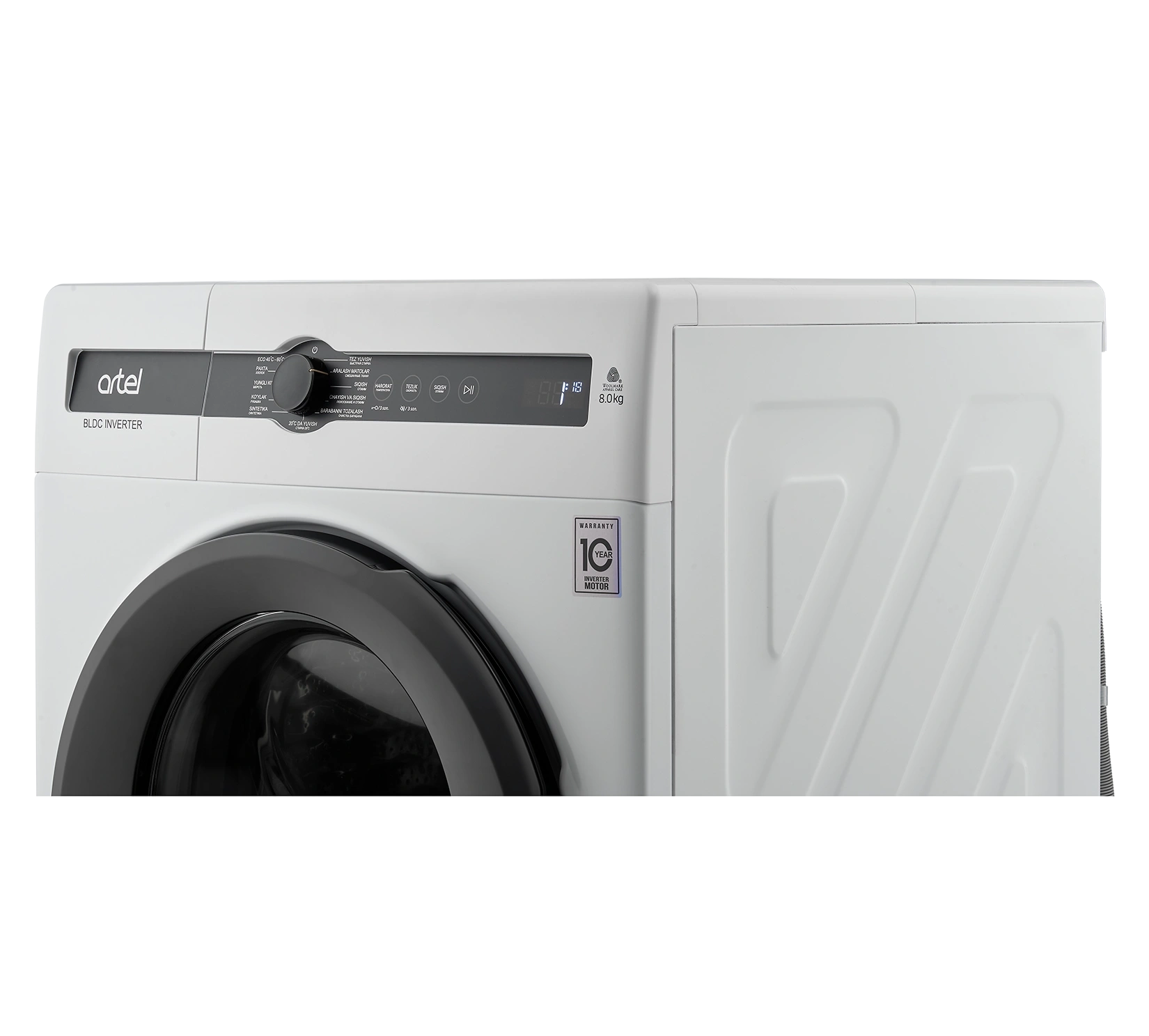 Avtomatik kir yuvish mashinasi Artel WF80L2324G Inverter Bug'siz 8 kg — rasm 3
