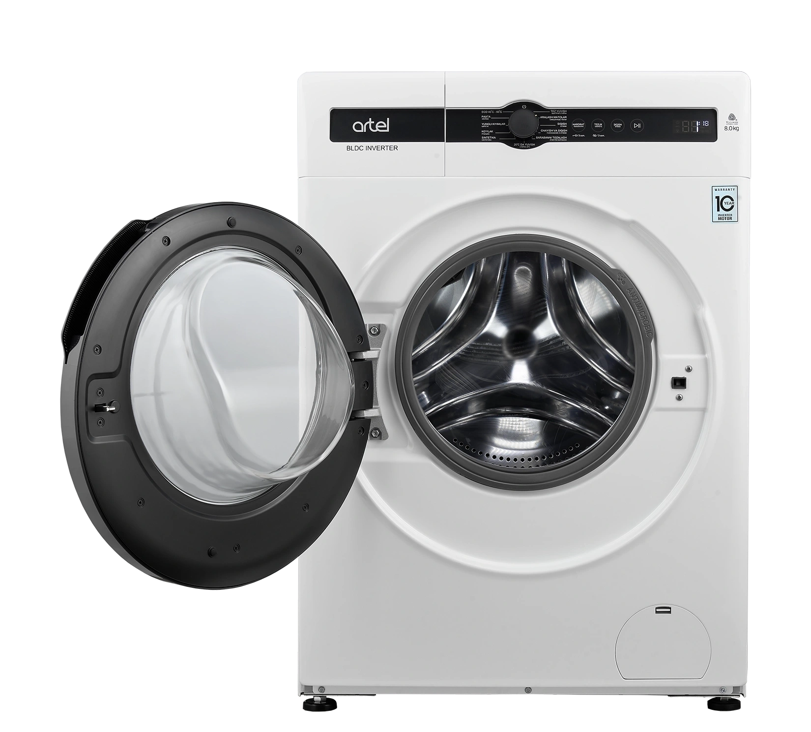 Avtomatik kir yuvish mashinasi Artel WF80L2324G Inverter Bug'siz 8 kg — rasm 7