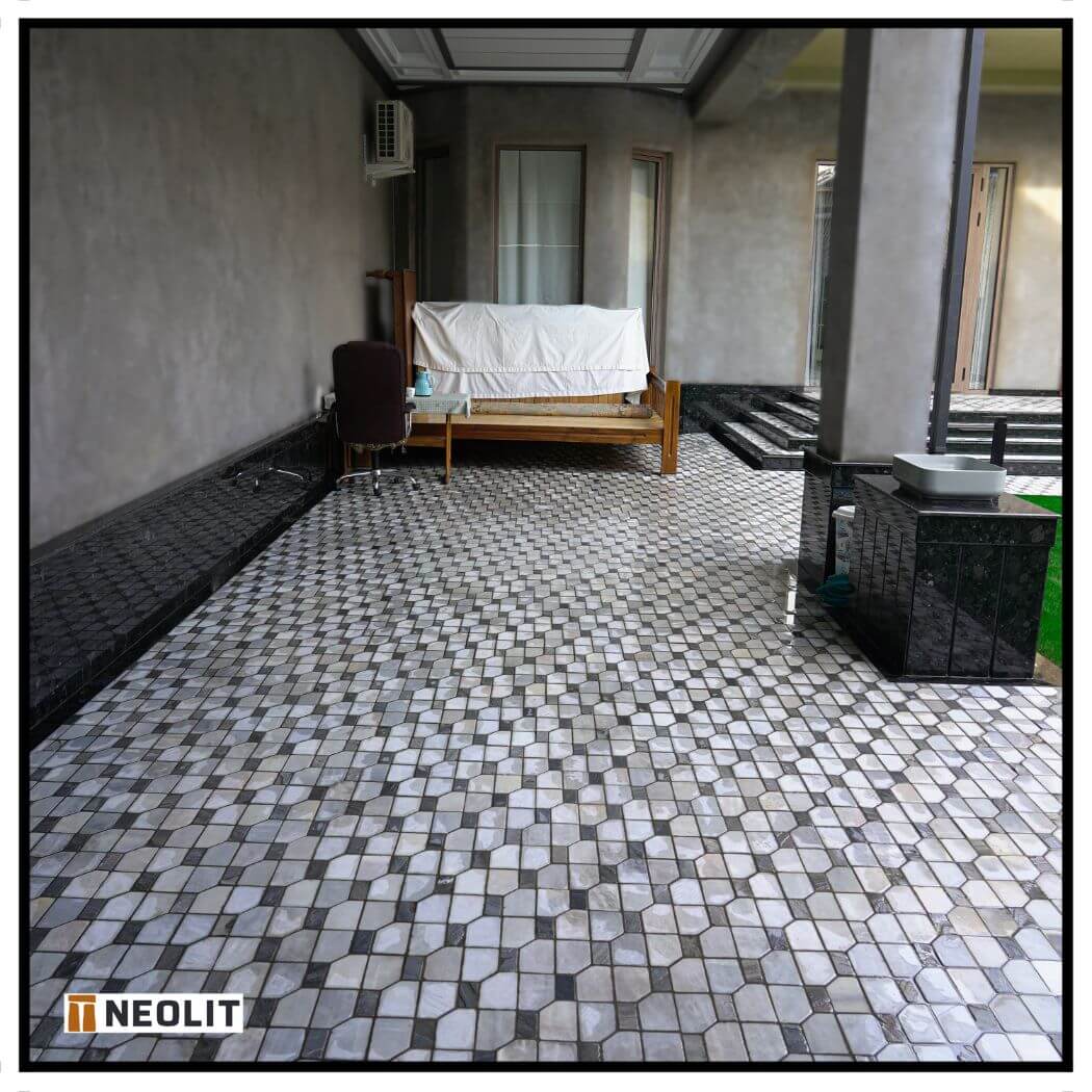 Stone tile M 46-3 Gray — photo 5