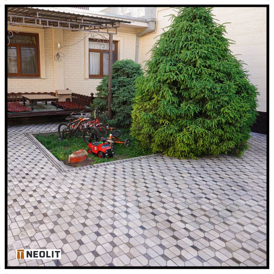 Stone tile M 46-3 Gray — photo 3