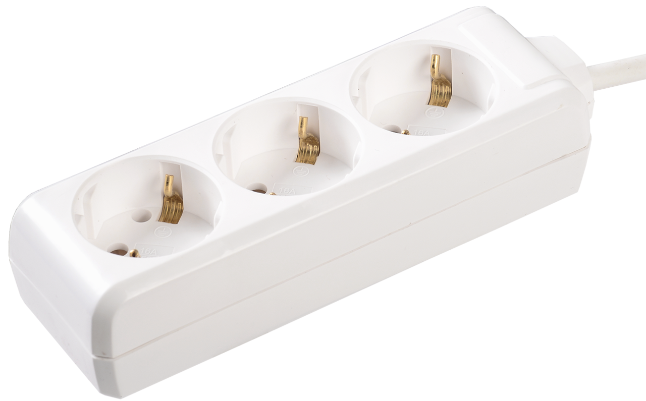 Extension cord U03 3 places WYP10-16-03-05-Z-N IEK