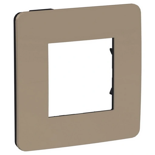 Schneider Unica Studio Frame 1-Post, Sand/Anthracite.