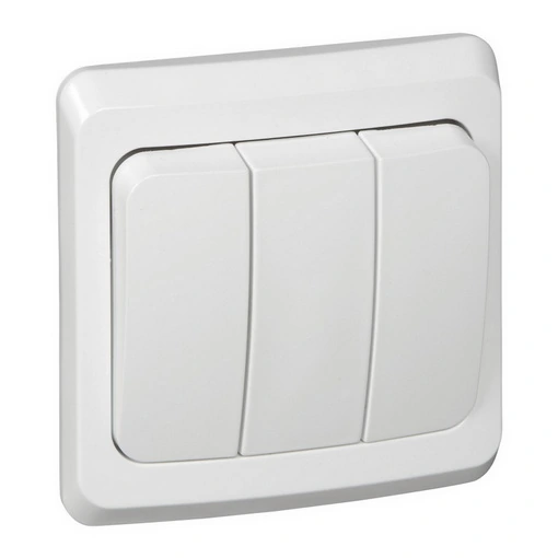 Schneider Atlasdesign-Switch 3-Key, Concealed Installation, 10a 250v, White