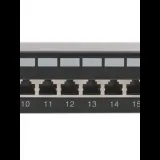 Коммутационная панель Pixietech, 19" неэкранированная, 1U, 24 порта, cat.5e