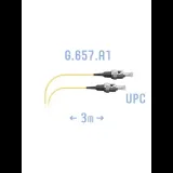 ST/UPC-ST/UPC SM 光纤安装线，3 米