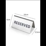 餐桌预留牌 Reserved, 折叠式, 10×6 厘米, 适用于餐厅和咖啡馆